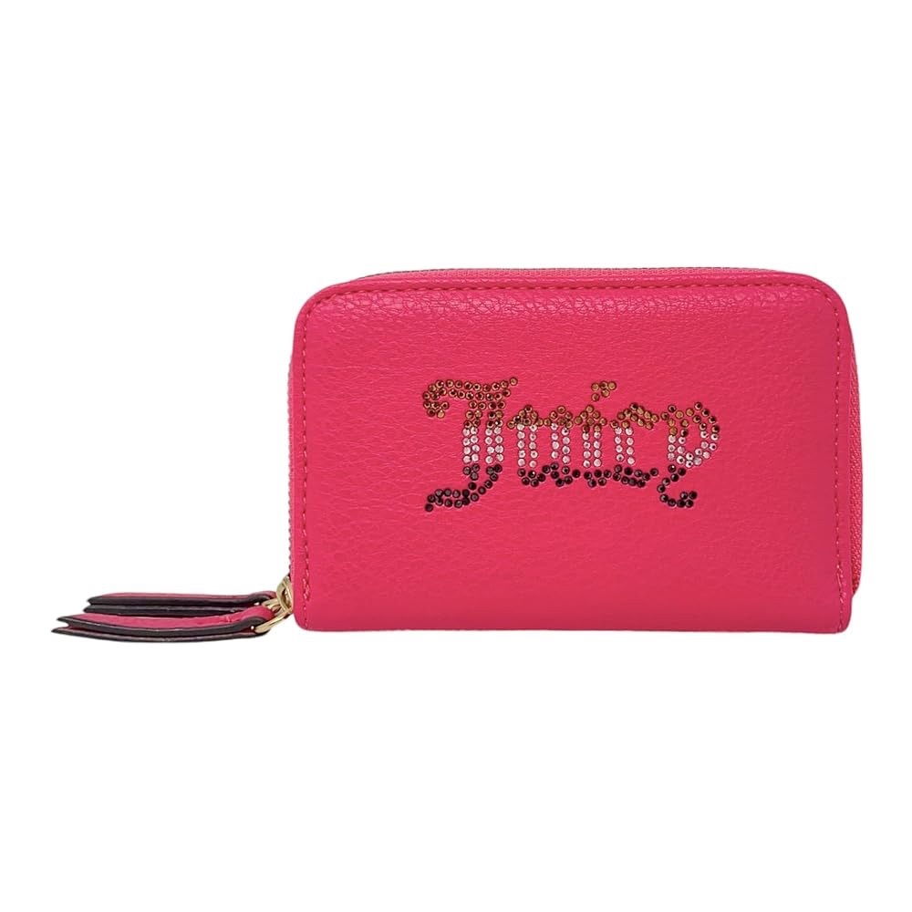Juicy Couture Pink Zip-Around Wallet with Tassel